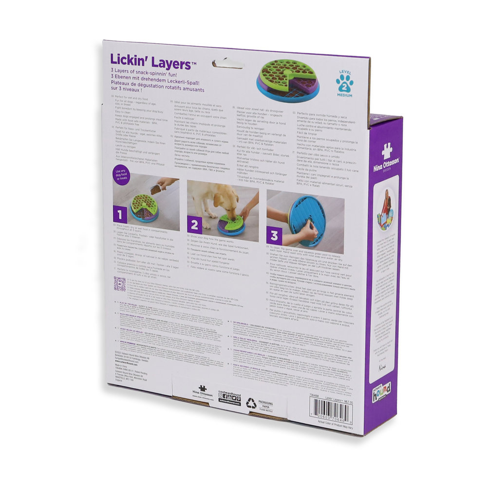 Nina Ottosson Nina Ottosson Lickin' Layers, drie lagen van snack-spinning plezier