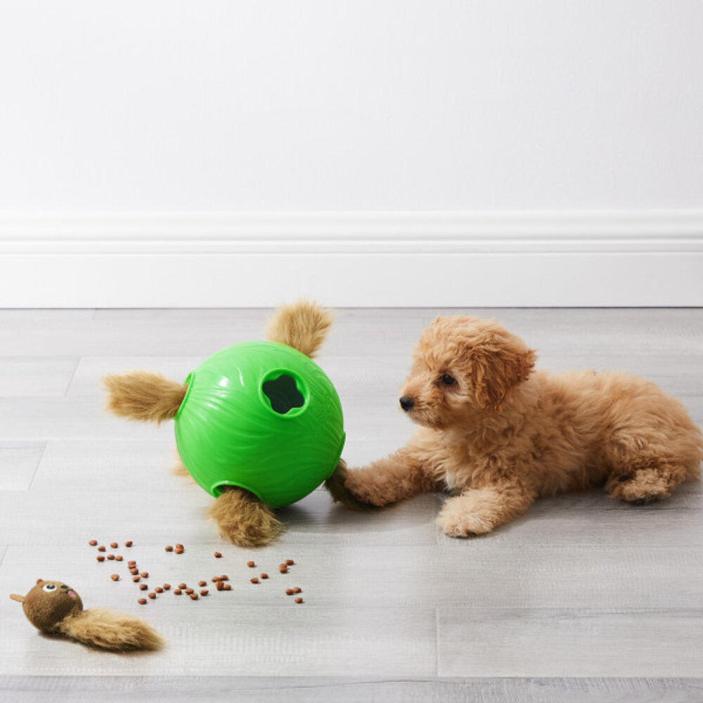 Nina Ottosson Dog Snuffle N' Treat Ball behendigheid spel. Nina Ottosson Dog Snuffle N' Treat Ball behendigheid spel.