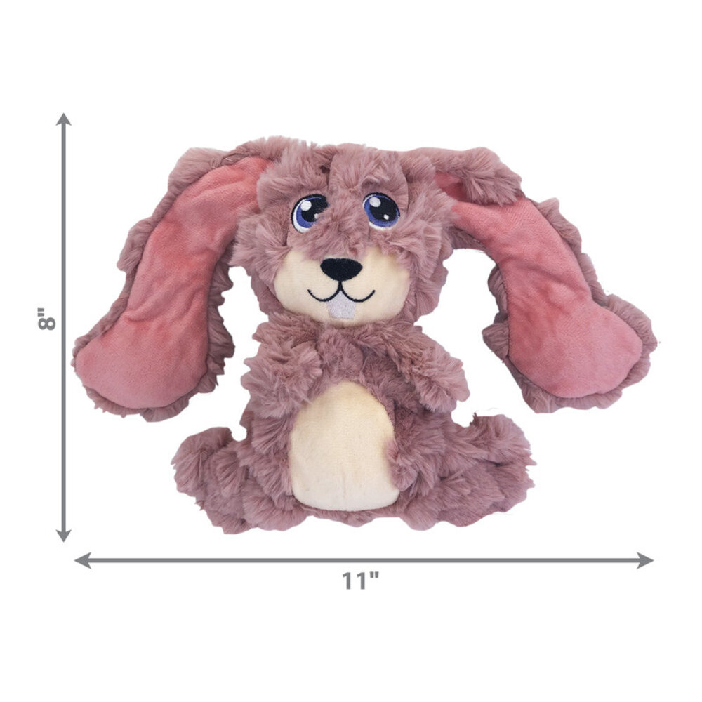 KONG Scrumplez Bunny medium, met verschuifbare oren waar piepjes in zitten. KONG Scrumplez Bunny medium, met verschuifbare oren waar piepjes in zitten.