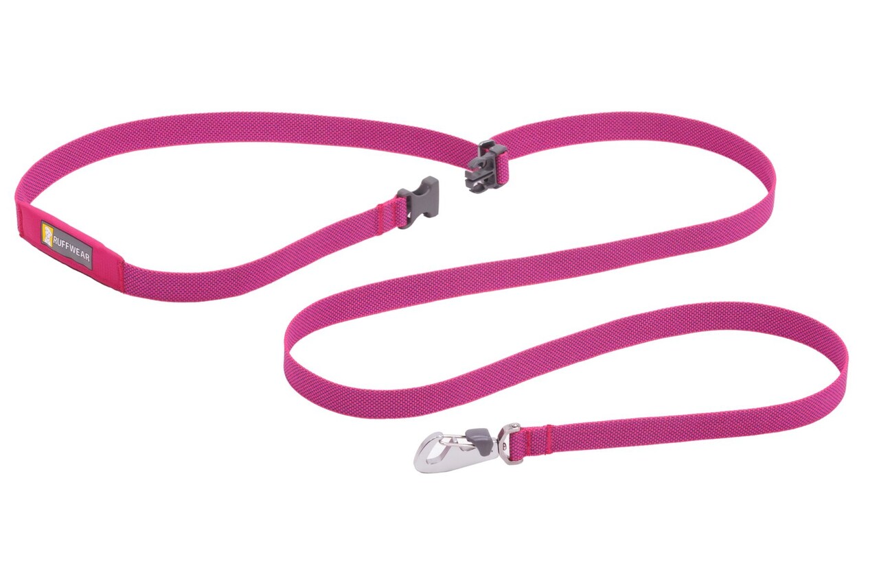RUFFWEAR Flagline Leash, een degelijke lichtgewicht lijn met verstelbaar handsvat.