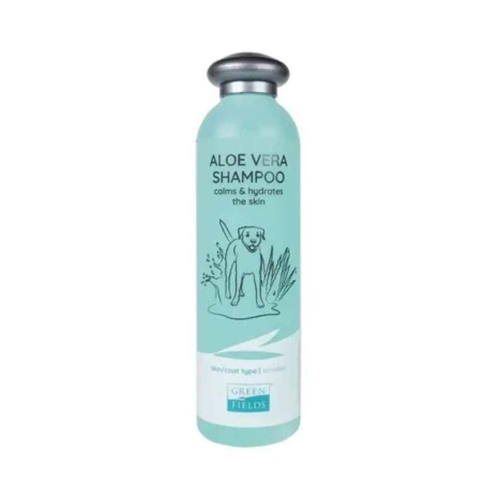 Greenfields Hondenshampoo Aloe Vera Speciaal voor honden met een geïrriteerde of gevoelige huid Greenfields Hondenshampoo Aloe Vera Speciaal voor honden met een geïrriteerde of gevoelige huid