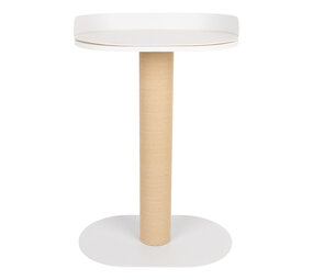 District 70 OASIS Design stalen krabpaal met ligplaats wit 80 cm hoog District 70 OASIS Design stalen krabpaal met ligplaats wit 80 cm hoog