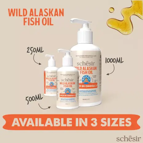 Grizzly Schesir Grizzly Wilde Zalm -en koolvisolie voor een gezonde huid en glanzende vacht Grizzly Schesir Grizzly Wilde Zalm -en koolvisolie voor een gezonde huid en glanzende vacht