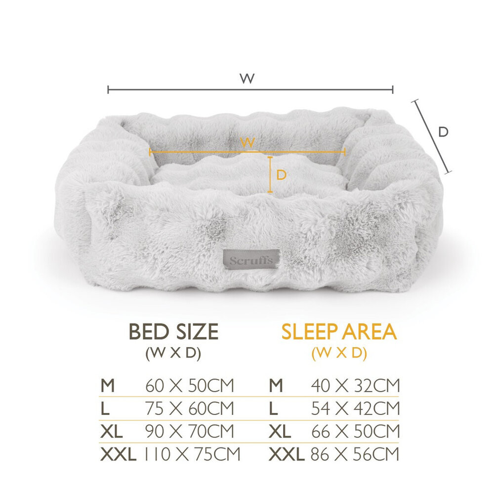 Scruffs Alpine Box Bed Champagne maat XXL (110 x 75 x 18 cm) een zachte en comfortabele slaapplek voor honden Scruffs Alpine Box Bed Champagne maat XXL (110 x 75 x 18 cm) een zachte en comfortabele slaapplek voor honden