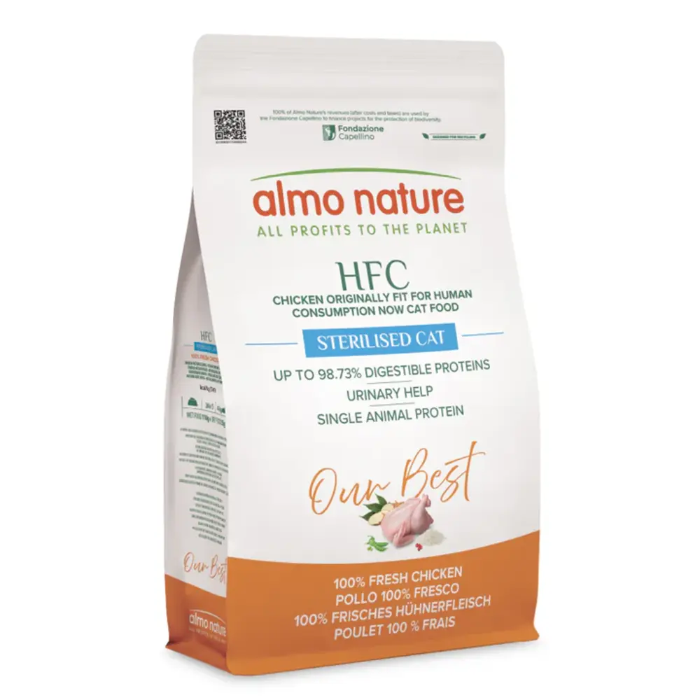 Almo Nature Almo Sterilised Cat HFC met kip 1,2kg Almo Nature Almo Sterilised Cat HFC met kip 1,2kg