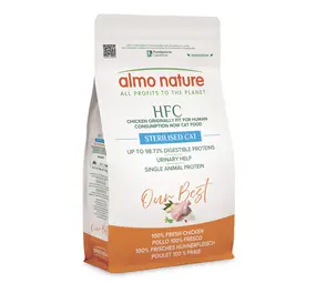 Almo Nature Sterilised Cat HFC met kip