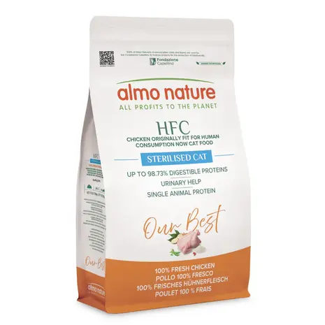 Almo Nature Almo Sterilised Cat HFC met kip 1,2kg Almo Nature Almo Sterilised Cat HFC met kip 1,2kg