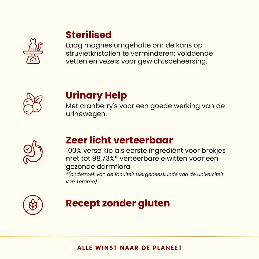 Almo Nature Almo Sterilised Cat HFC met kip 1,2kg Almo Nature Almo Sterilised Cat HFC met kip 1,2kg