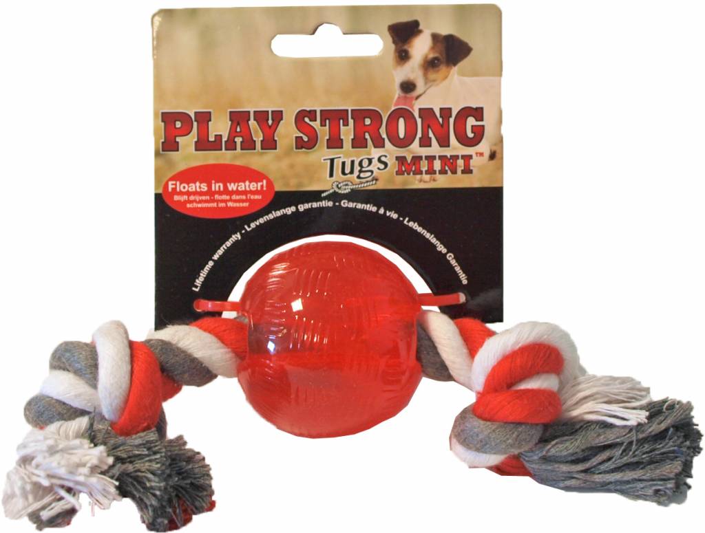 Gelukkig is dat ziekte innovatie Sterk Hondenspeelgoed Bal met Flos van Play Strong - dierportiek