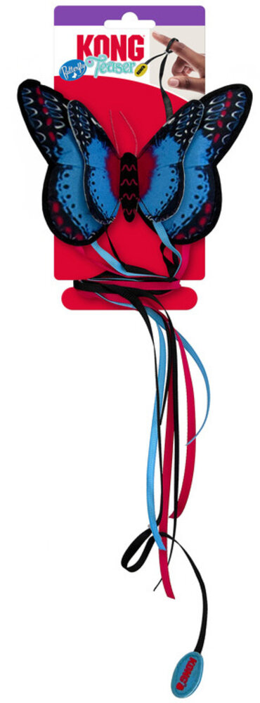 KONG Kattenspeeltje Teaser Butterfly assorti