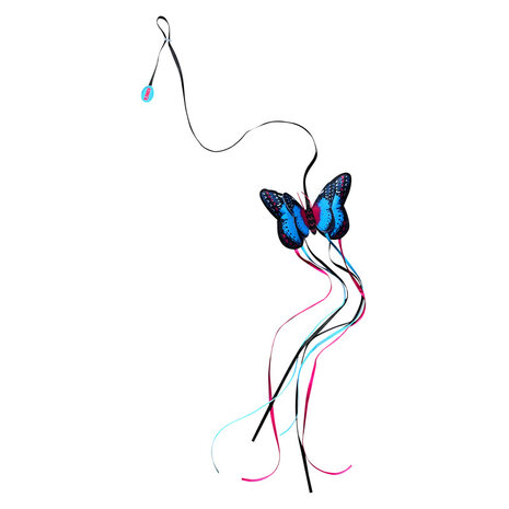 KONG Kattenspeeltje Teaser Butterfly assorti