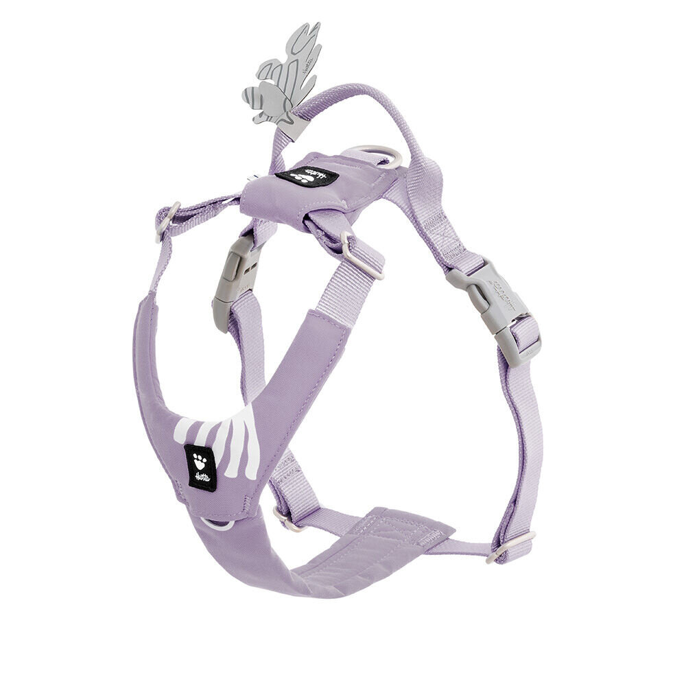 Hurtta Seeker Lavender Harness, een comfortabel lichtgewicht harnas voor kleine tot middelgrote honden