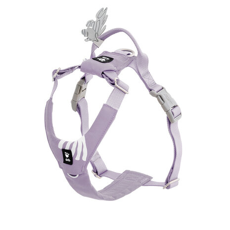 Hurtta Seeker Lavender Harness, een comfortabel lichtgewicht harnas voor kleine tot middelgrote honden
