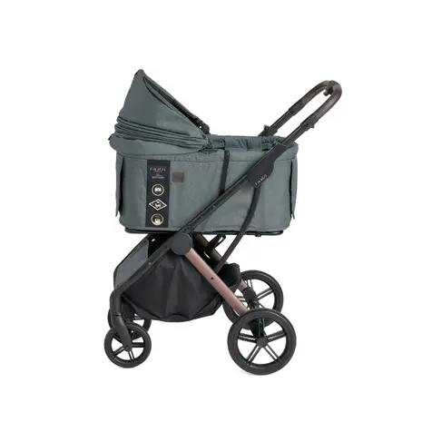 FikaGo Agile 2 vintage green, een hoogwaardige hondenbuggy voor honden tot 30kg.