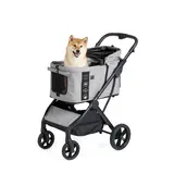 FikaGo Agile 2 soft grey hondenbuggy