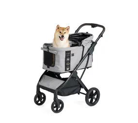 FikaGo Agile 2 soft grey hondenbuggy