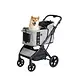 FikaGo Agile 2 soft grey, een hoogwaardige hondenbuggy voor honden tot 30kg.
