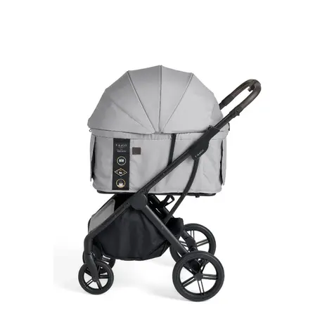 FikaGo Agile 2 soft grey, een hoogwaardige hondenbuggy voor honden tot 30kg.