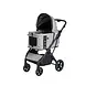 FikaGo Agile 2 soft grey, een hoogwaardige hondenbuggy voor honden tot 30kg.