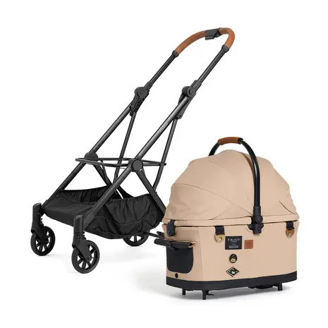 FikaGo Flytta Plus hondenbuggy met een afneembare draagcabine voor honden tot 20kg