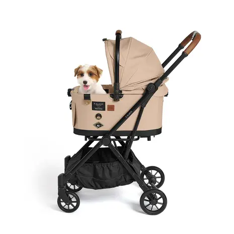 FikaGo Flytta Plus hondenbuggy met een afneembare draagcabine voor honden tot 20kg