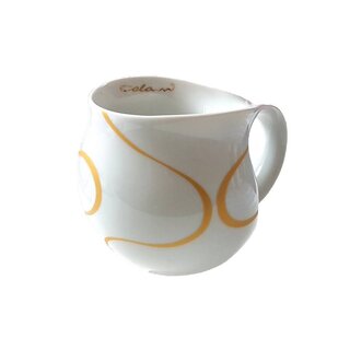 Colani Porzellanserie Colani Kaffeebecher, Loop gold
