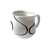 Colani Kaffeebecher, Loop black | Colani Design Tasse  aus Porzellan