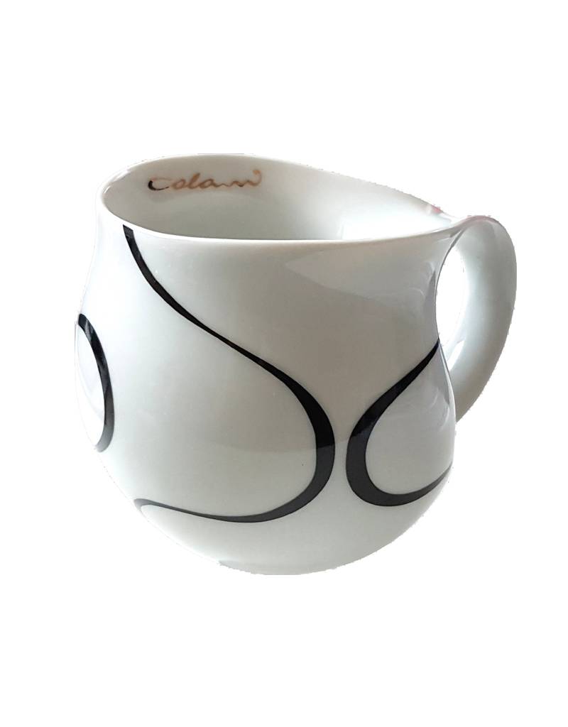 Colani Porzellan online kaufen Colani Kaffeebecher, Loop black | Colani Design Tasse aus Porzellan