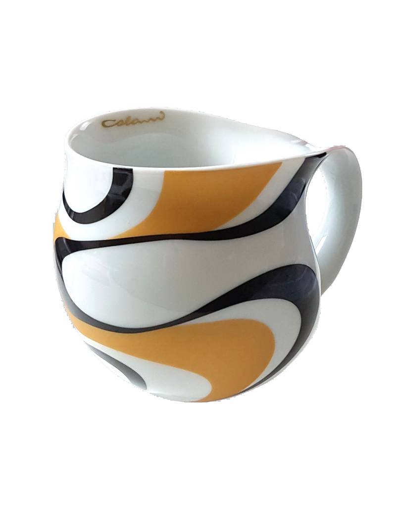 Colani Porzellan online kaufen Colani Kaffeebecher, Wave black | Luigi Colani Design Tasse in schwarz-gold aus Porzellan