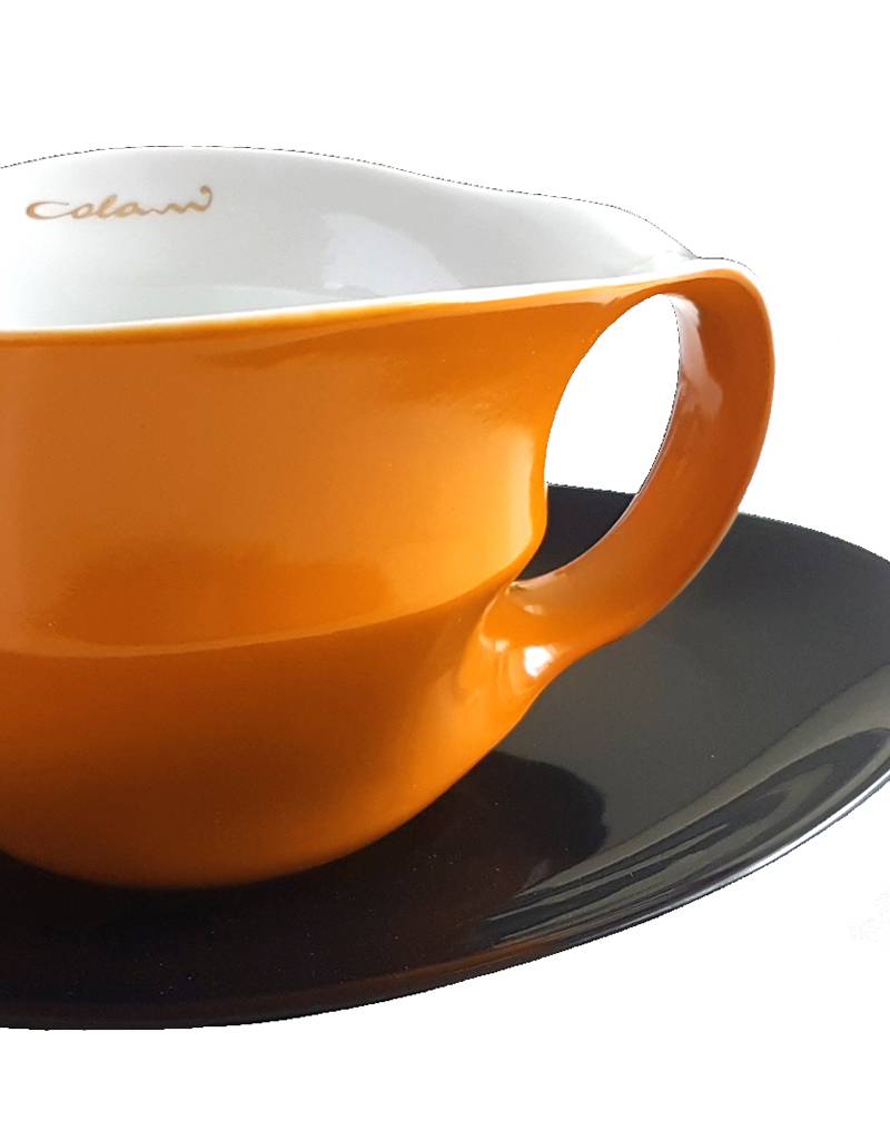 Colani Porzellan online kaufen  Colani Jumbotasse Orange | Porzellan Tasse mit Unterteller