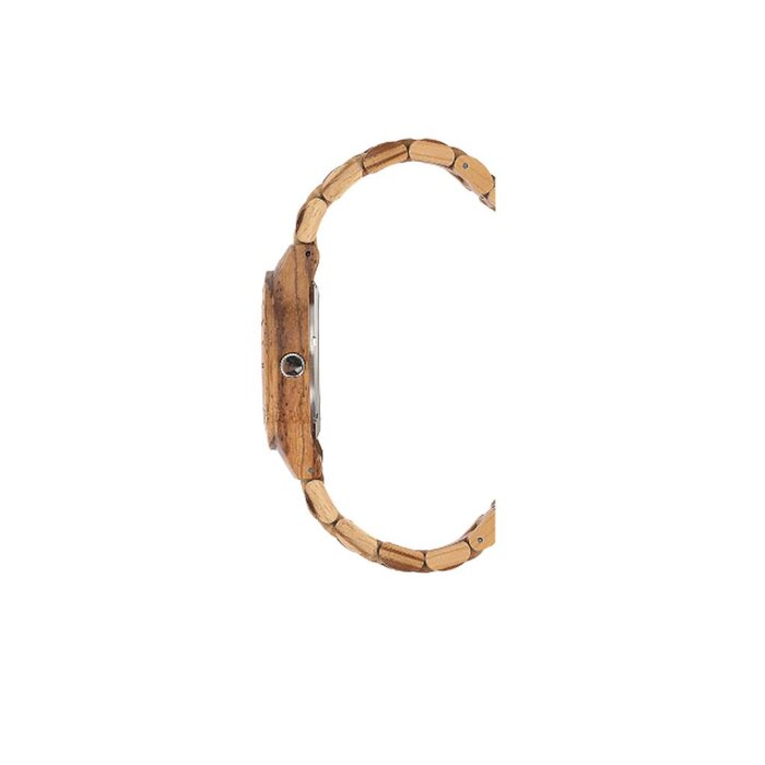LAimer Laimer Holzuhr Ralf 43 mm | Automatik Uhr Zebrano