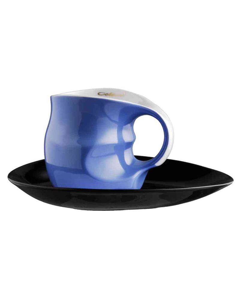 Colani Porzellan online kaufen  Colani Kaffee-/Cappuccinotasse inkl. Unterteller blau