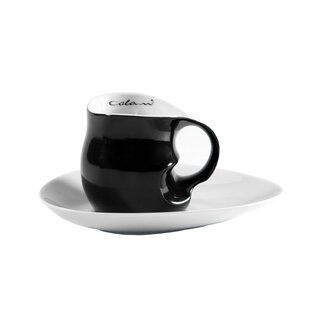 Colani Porzellanserie Colani Kaffee-/Cappuccinotasse inkl. UT - schwarz