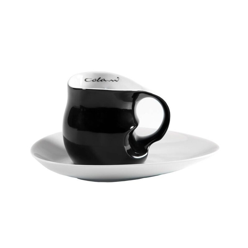 Colani Porzellan online kaufen  Colani Kaffee-/Cappuccinotasse  inkl. Unterteller schwarz