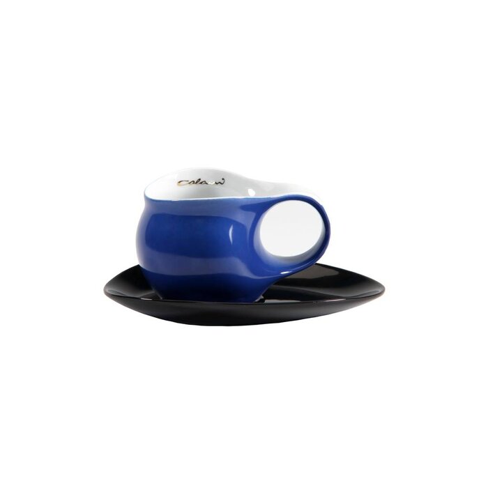 Colani Porzellanserie Colani Espressotasse, groß inkl. Unterteller | blau