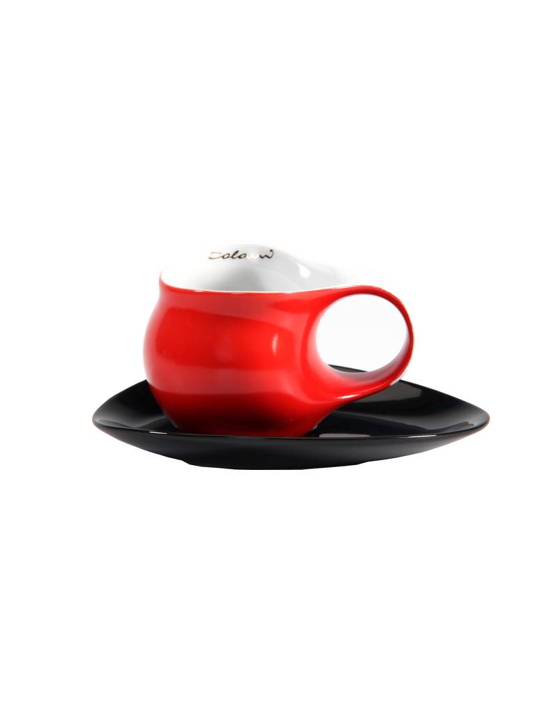 Colani Porzellan online kaufen Colani Espressotasse, groß | Tasse inkl. Unterteller | rot