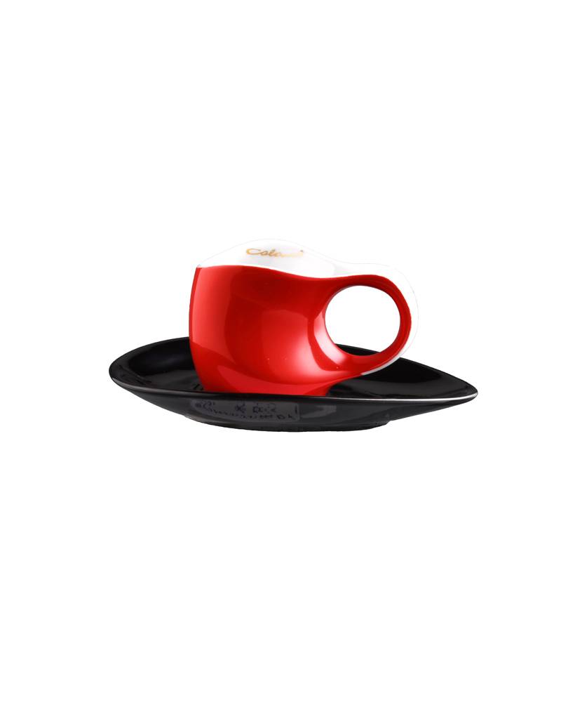 Colani Porzellan online kaufen  Colani Espressotasse | Tasse inkl. Unterteller | rot