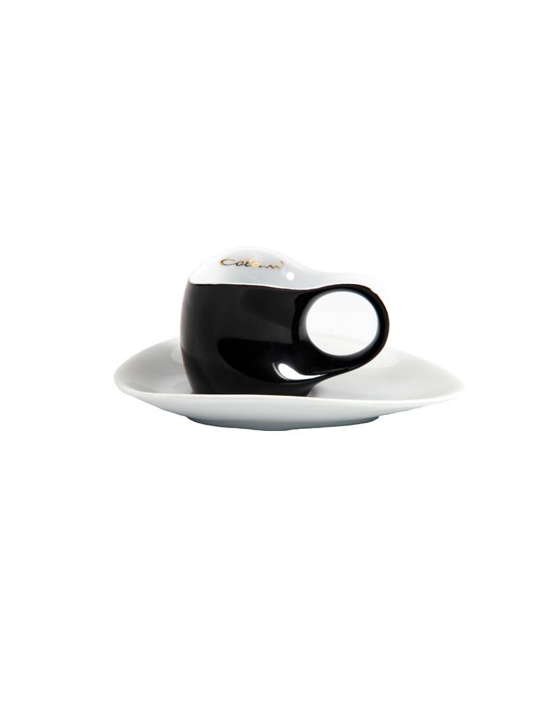 Colani Porzellan online kaufen Colani Espressotasse | Tasse inkl. Unterteller | schwarz