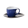 Colani Jumbotasse | Tasse inkl. Unterteller | blau