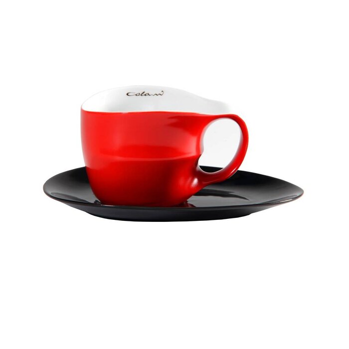 Colani Porzellan online kaufen  Colani Jumbotasse | Tasse inkl. Unterteller | rot