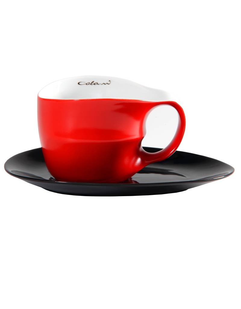 Colani Porzellan online kaufen  Colani Jumbotasse | Tasse inkl. Unterteller | rot