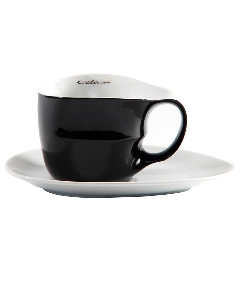 Colani Porzellan online kaufen  Colani Jumbotasse | Tasse inkl. Unterteller | schwarz