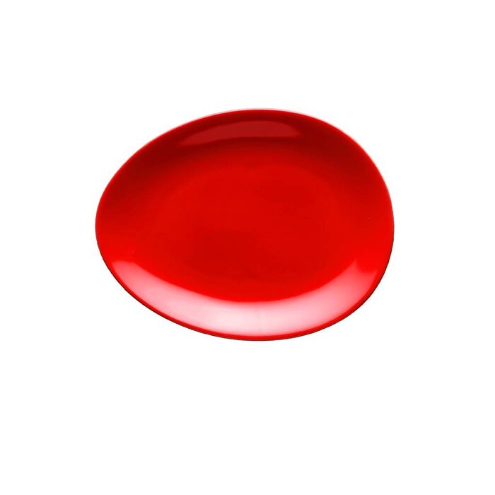 Colani Porzellanserie Colani Dessertteller / Frühstücksteller Rot | ab ovo Design