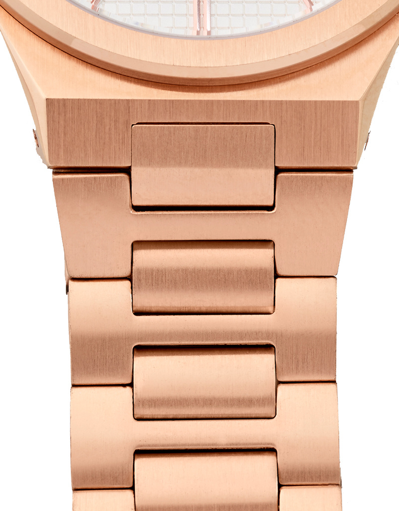 Cluse Minimalistische Eleganz CLUSE Vigoureux H-Link CW0101210001 – Damenuhr Roségold-Weiß