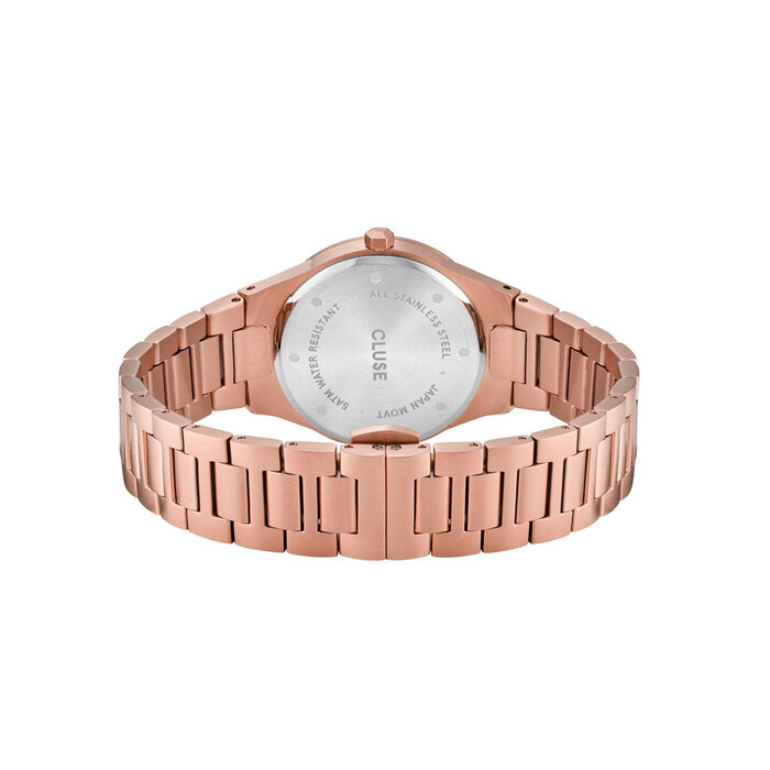 Cluse Minimalistische Eleganz CLUSE Vigoureux H-Link CW0101210001 – Damenuhr Roségold-Weiß