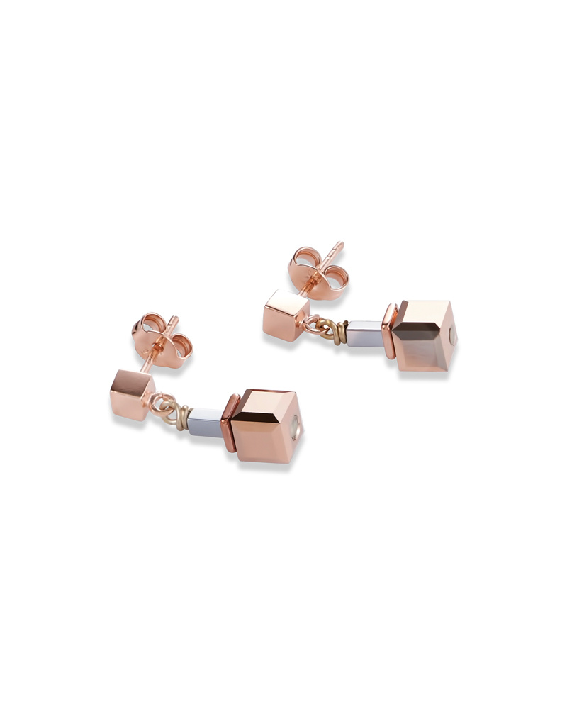 Miniblings Dreieck-Ohrstecker Aus Metall – Filigran, 10 Mm, Rosegold, Handgefertigt In Deutschland
