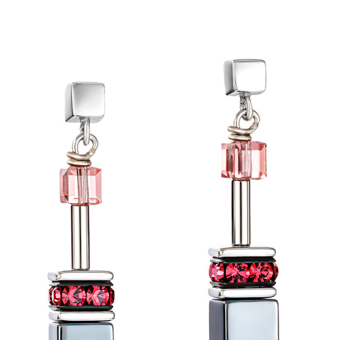 COEUR DE LION COEUR DE LION Ohrstecker 2840/21-1578 – GeoCUBE® Multicolor
