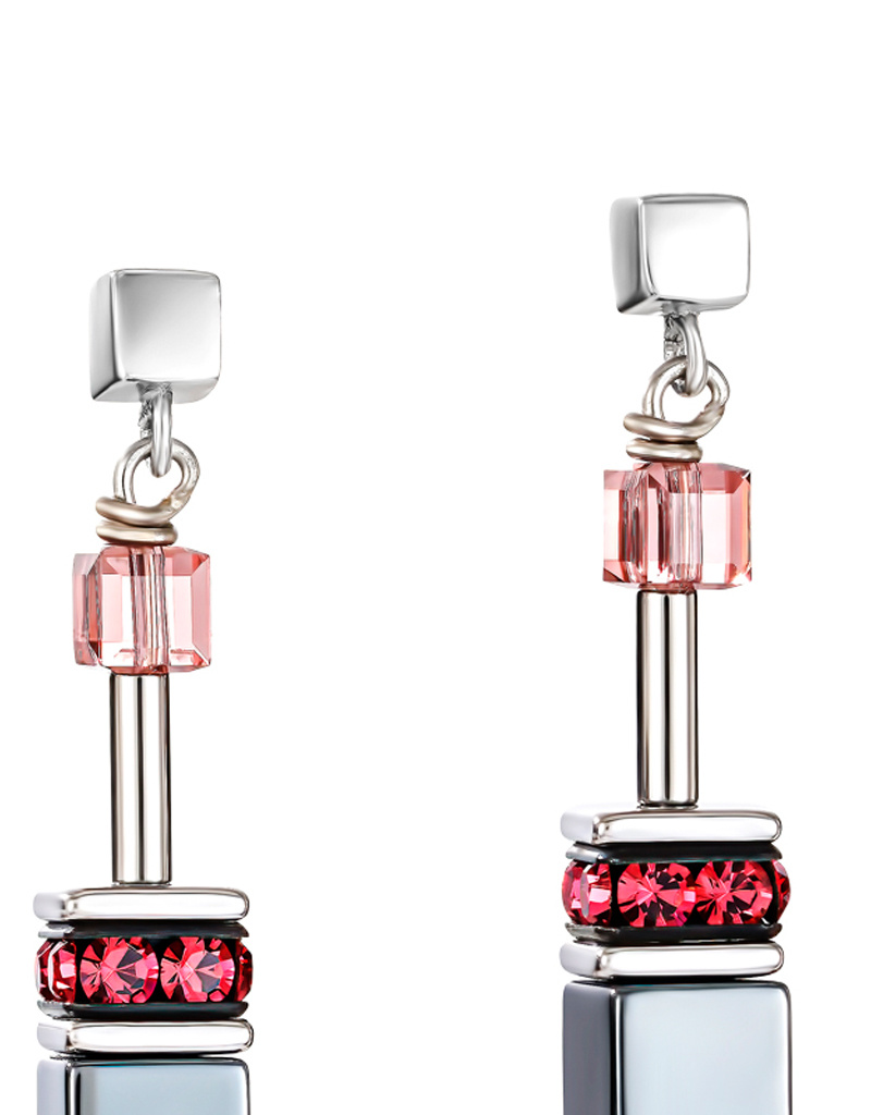 COEUR DE LION COEUR DE LION Ohrstecker 2840/21-1578 – GeoCUBE® Multicolor