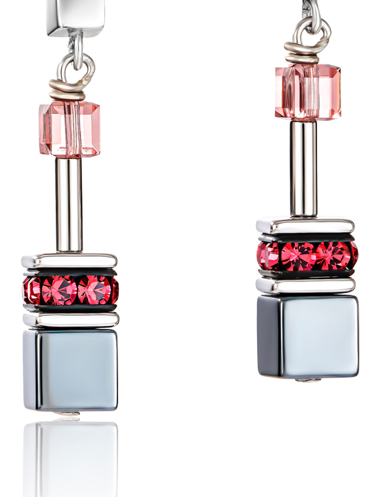 COEUR DE LION COEUR DE LION Ohrstecker 2840/21-1578 – GeoCUBE® Multicolor