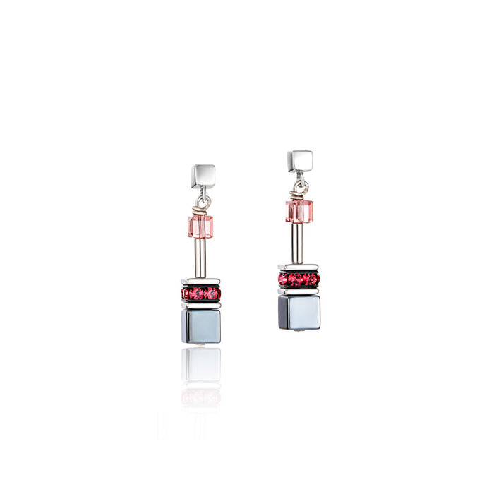 COEUR DE LION COEUR DE LION Ohrstecker 2840/21-1578 – GeoCUBE® Multicolor